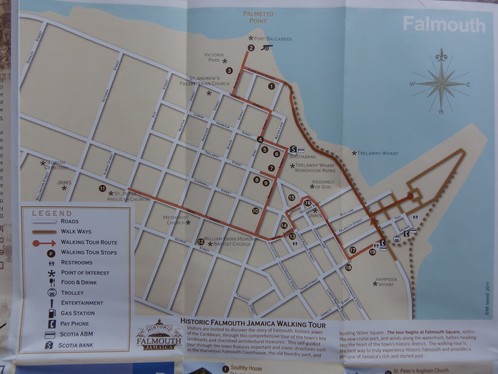 Falmouth Jamaica self guided walking tour