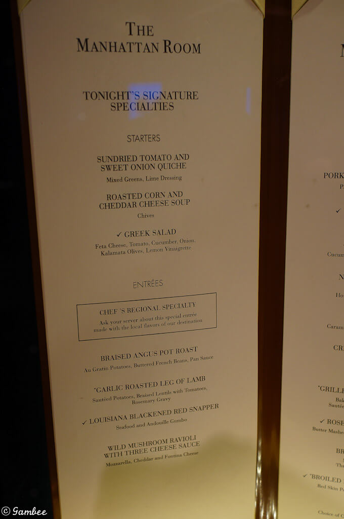 Norwegian Menu Lists and Much More! cruise with gambee