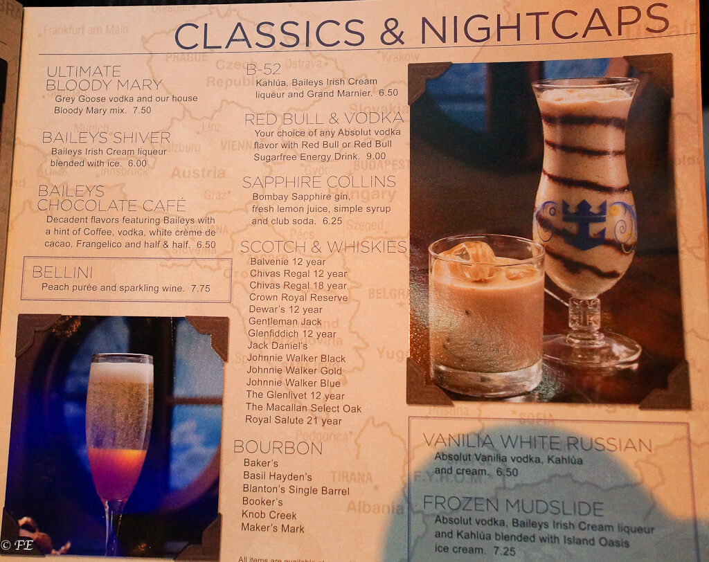 Royal Caribbean drink Lists! Prices, menus, and much more. cruise