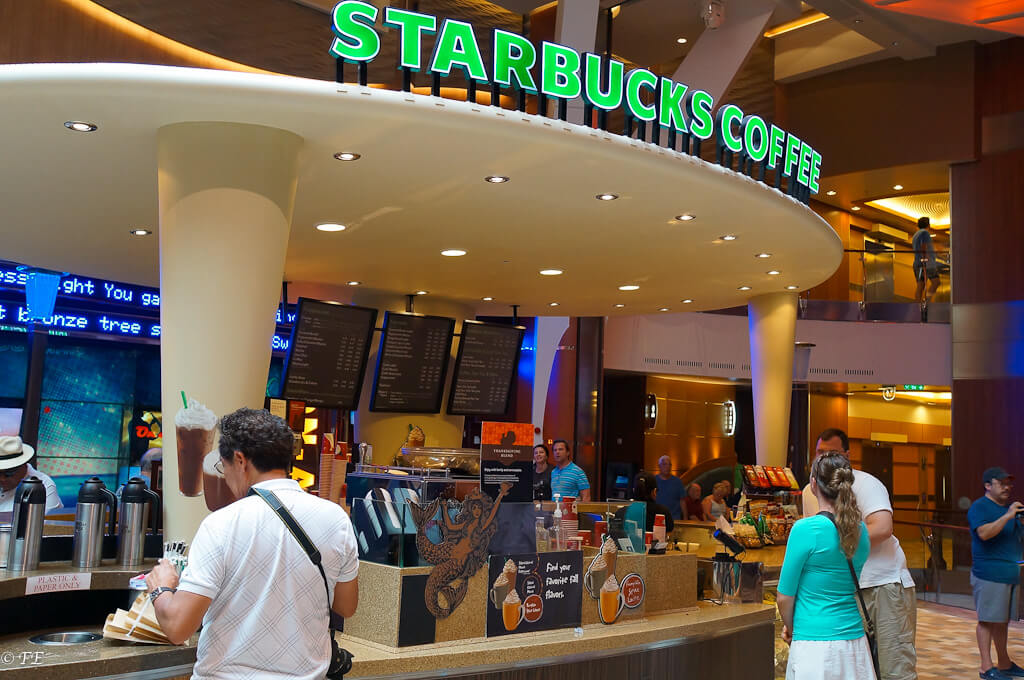 Starbucks aboard largest cruise ship