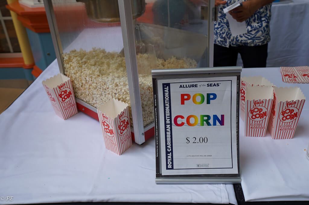 royal caribbean pop corn