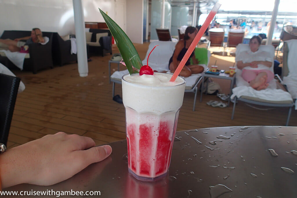 Disney Dream poolside drinks 