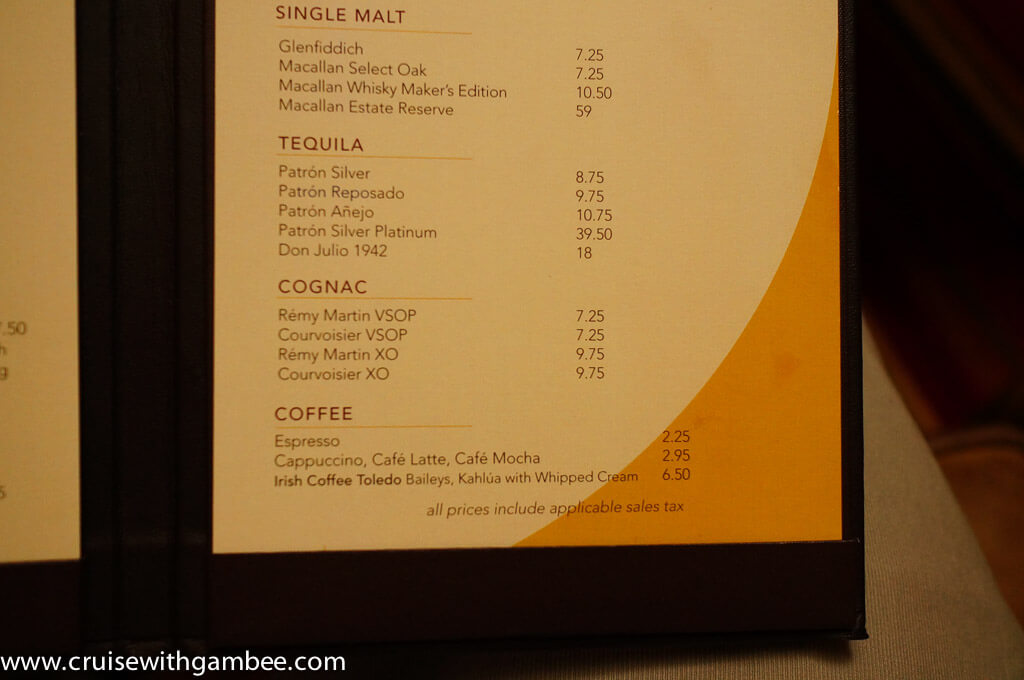 Disney Cruise Drink Lists and Prices. cruise with gambee