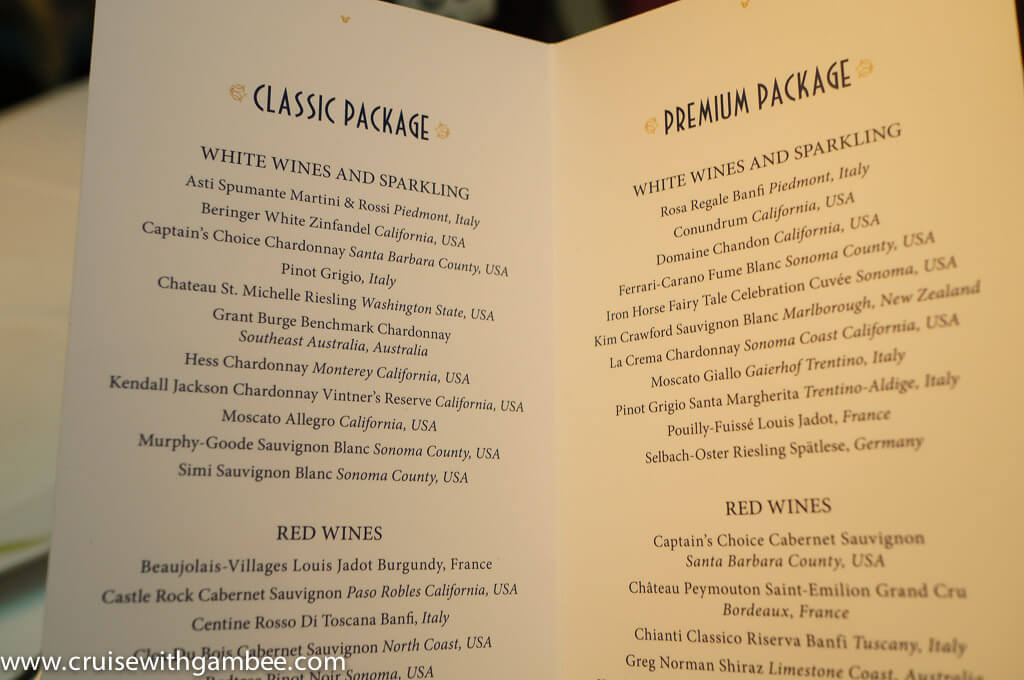 Disney Cruise Drink Lists and Prices. cruise with gambee