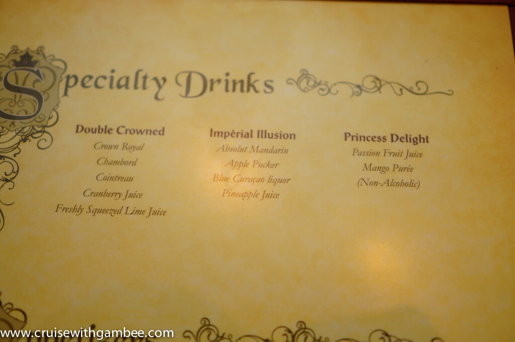Disney Cruise Drinks