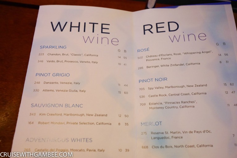 Royal Caribbean Drink Prices cruise with gambee